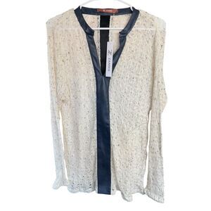 Zanzea Cream and Black Women's Blouse